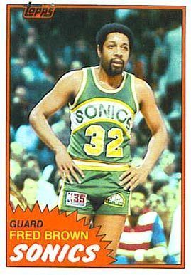 Fred Brown (basketball) 1981 Topps Fred Brown 43 Basketball Card Value Price Guide