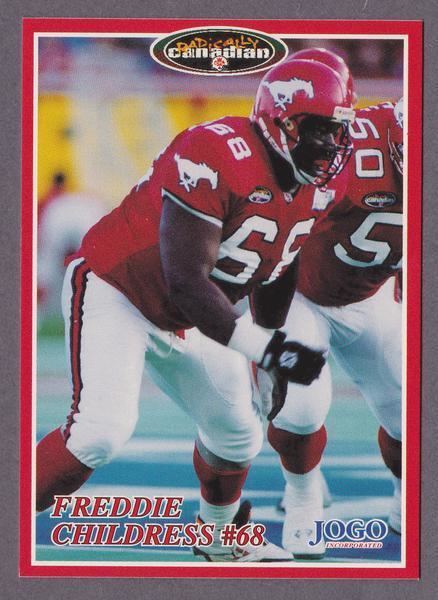 Fred Childress Fred Childress CFL card 1996 Jogo 68 Calgary Stampeders Arkansas