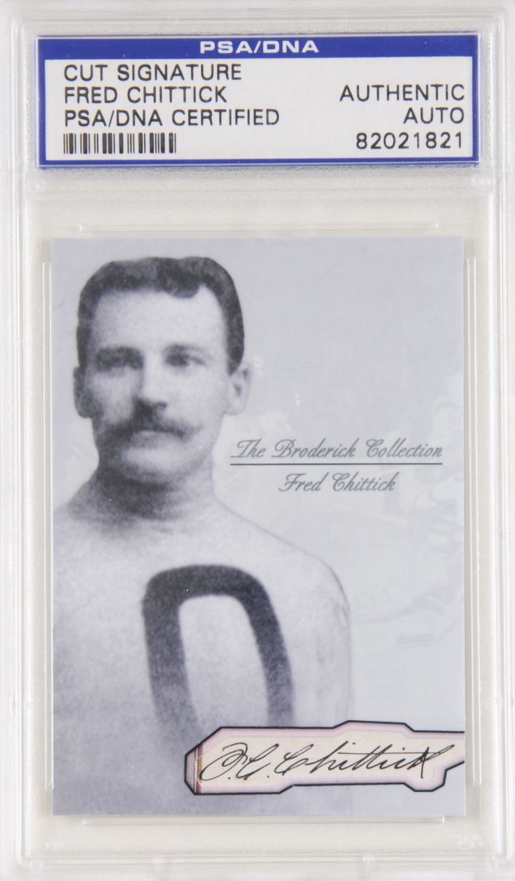 Fred Chittick Fred Chittick Autographed Card The Broderick Collection Deceased