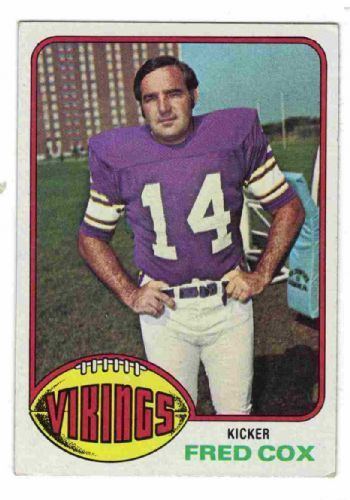 Fred Cox MINNESOTA VIKINGS Fred Cox 479 Topps 1976 NFL American