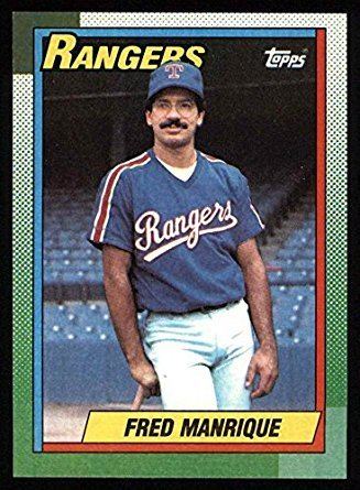 Fred Manrique Amazoncom 1990 Topps 242 Fred Manrique Texas Rangers Baseball