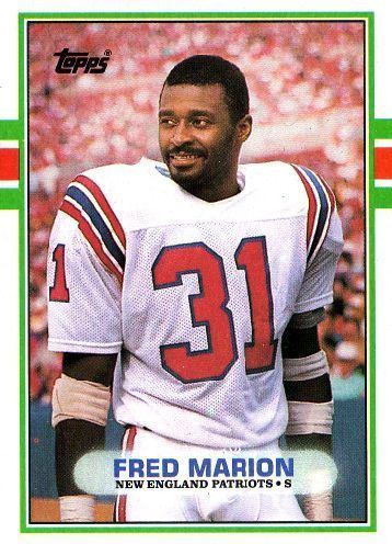 Fred Marion NEW ENGLAND PATRIOTS Fred Marion 197 TOPPS 1989 NFL American