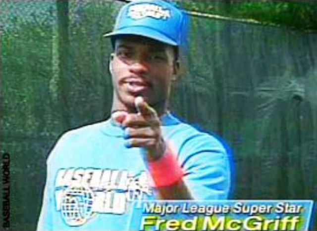 Fred McGriff As foretold by Tom Emanskis instructional videos Fred McGriff