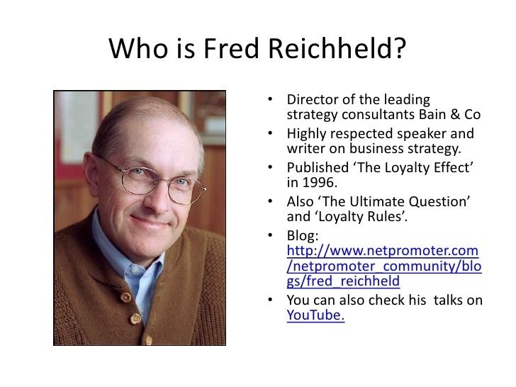 Fred Reichheld theloyaltyeffect2728jpgcb1319949902