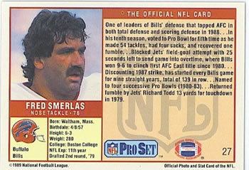 Fred Smerlas The Trading Card Database Fred Smerlas Gallery