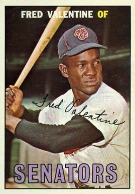 Fred Valentine (baseball) 1967 Topps Fred Valentine 64 Baseball Card Value Price Guide
