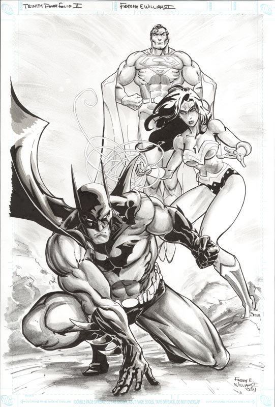 Freddie Williams II Original Art DC Comics Various Freddie E Williams II