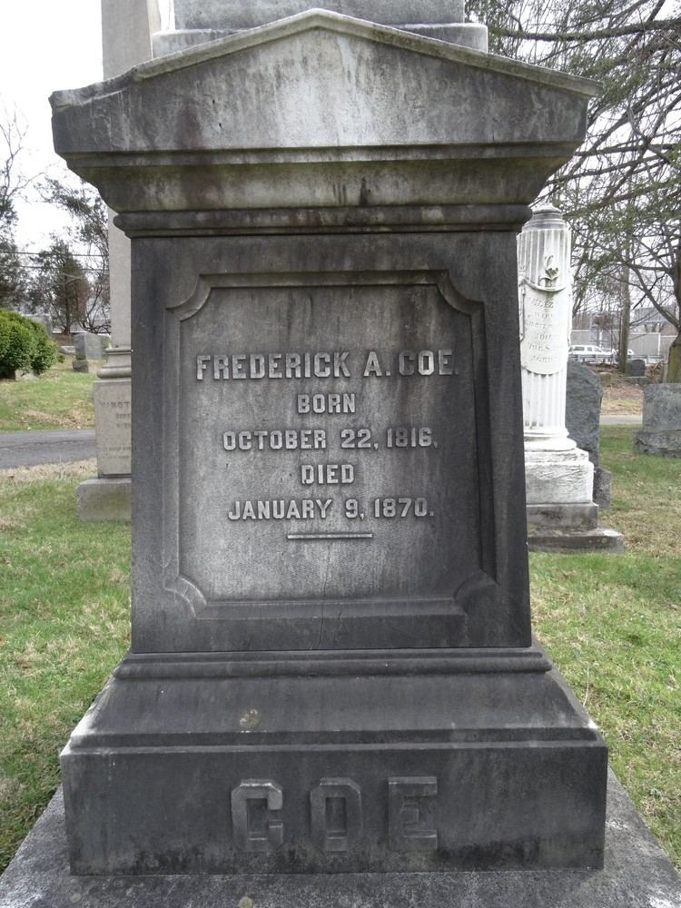 Frederick Augustus Coe Frederick Augustus Coe 1816 1870 Find A Grave Memorial