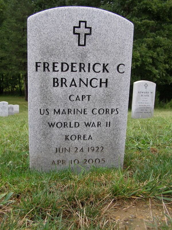Frederick C. Branch Frederick C Branch 1922 2005 Find A Grave Memorial