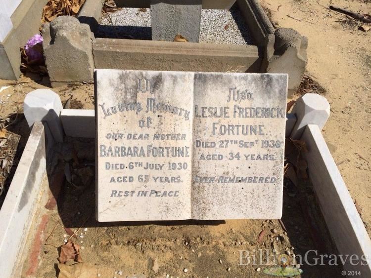 Frederick Fortune Grave Site of Leslie Frederick Fortune 1936 BillionGraves