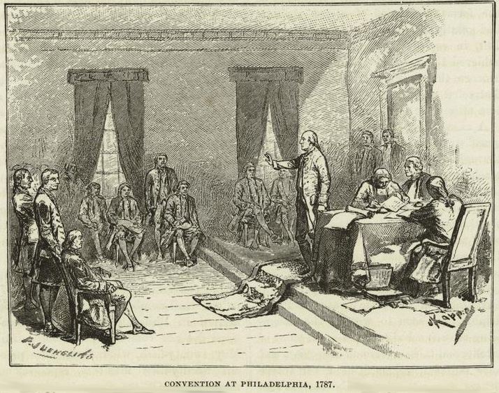 Frederick Juengling Convention at Philadelphia 1787 by Frederick Juengling and Alfred