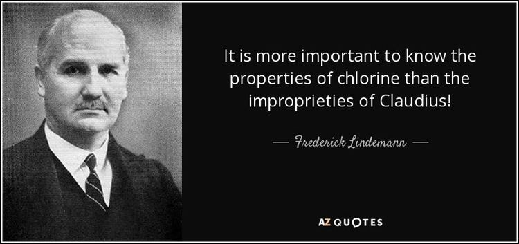 Frederick Lindemann, 1st Viscount Cherwell QUOTES BY FREDERICK LINDEMANN 1ST VISCOUNT CHERWELL AZ Quotes