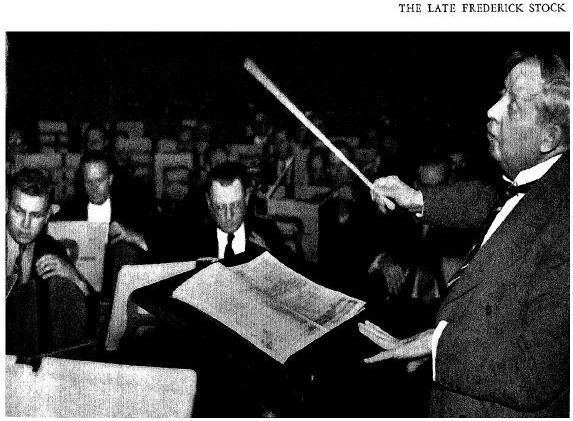 Frederick Stock Frederick Stock Conductor Composer Arranger Short Biography