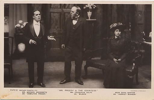 Frederick Volpe FilePostcard of Weedon Grossmith Frederick Volpe and Dora Barton
