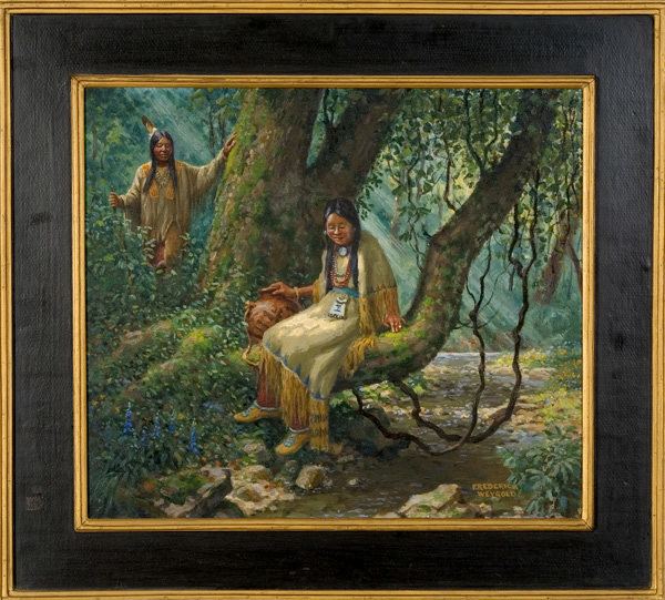 Frederick Weygold Frederick Weygold Sioux Indian Couple at Afternoon Rest Bidsquare