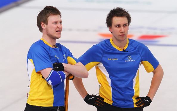 Fredrik Lindberg Fredrik Lindberg and Viktor Kjaell Photos Curling Day
