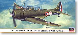 Free French Air Forces A24B Dauntless Free French Air force Plastic model