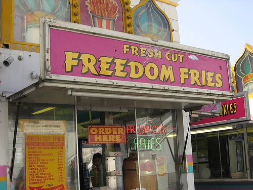 Freedom fries United States once called French fries quotfreedom friesquot