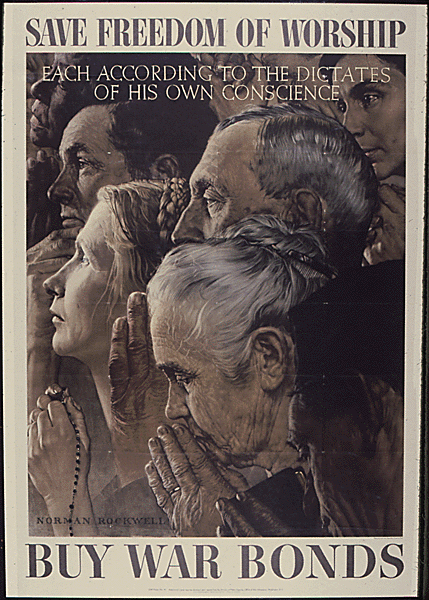 Freedom of Worship (painting) Norman Rockwell Freedom of Worship