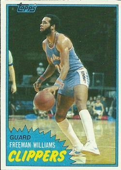 Freeman Williams San Diego Clippers Gallery 198182 The Trading Card Database