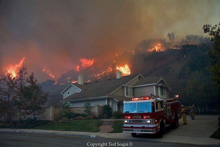 Freeway Complex Fire Yorba Linda quotFreeway Complex Firequot Ted Soqui Photography