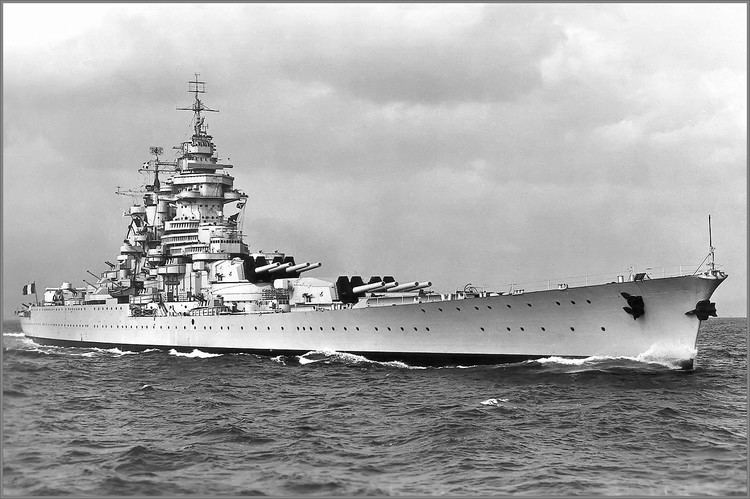 French battleship Richelieu Vintage photographs of battleships battlecruisers and cruisers