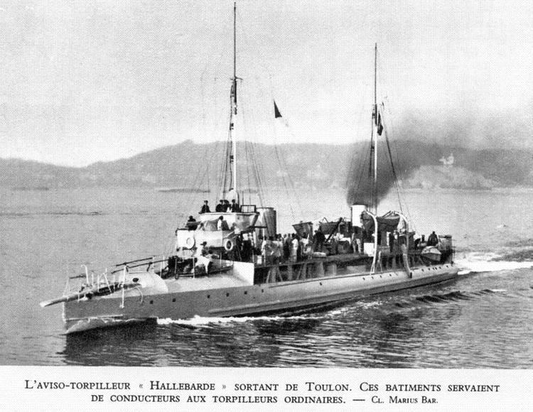 French destroyer Hallebarde