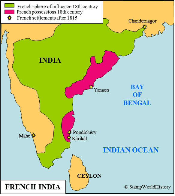 French India French India Stamps and postal history StampWorldHistory