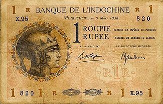French Indian rupee