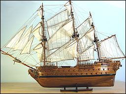 French ship Superbe (1784) Historic Model Ships Historical Medium Size Ship Models Historic