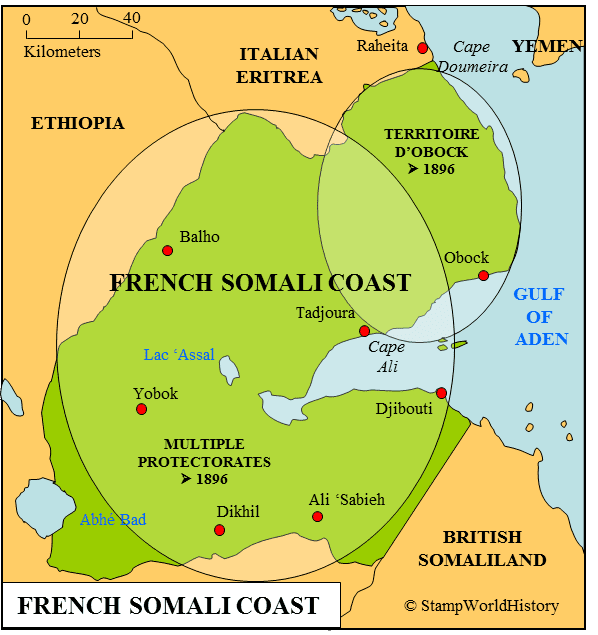 French Somaliland French Somali Coast Stamps and postal history StampWorldHistory