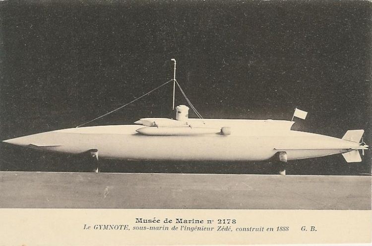 French submarine Gymnote (Q1) Le Gymnote 1901