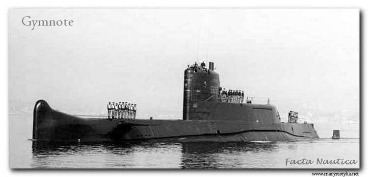 French submarine Gymnote (Q1) Okrty podwodne Francji GYMNOTE jednostka eksperymentalna