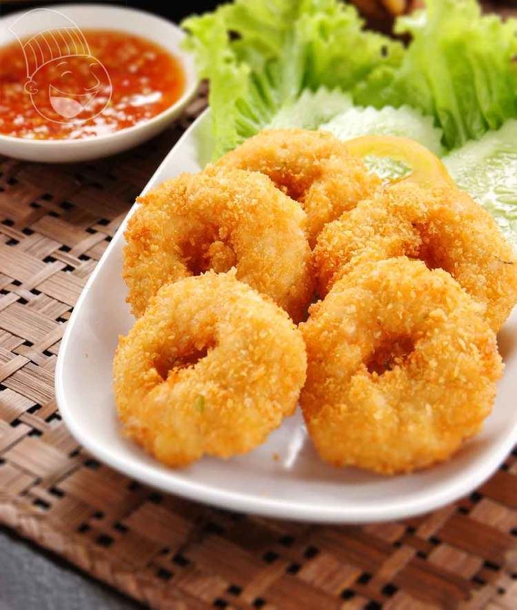 Fried prawn Deepfried prawn cake