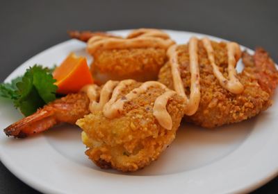 Fried prawn Fried Prawns in Bread Crumbs FOOD FOOD