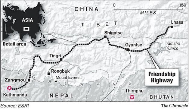 Friendship Highway (China–Nepal) 8 Days Tibet Tour Kathmandu to Lhasa Overland