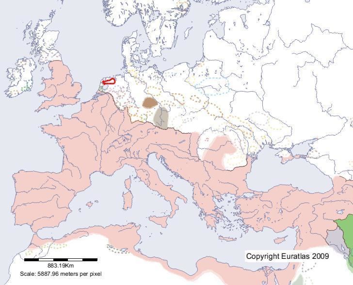 Frisii Euratlas Periodis Web Map of Frisii in Year 200