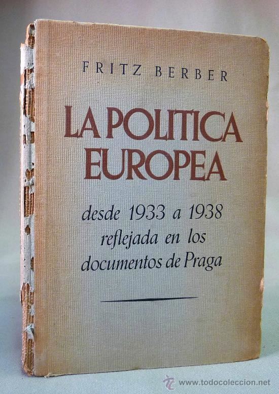 Fritz Berber libro la politica europea fritz berber praga Comprar Libros