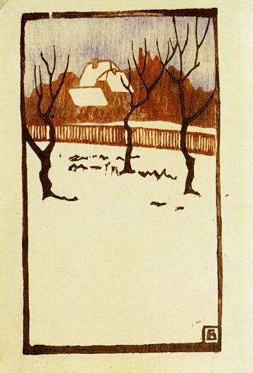 Winter, 1905 by Fritz Bleyl