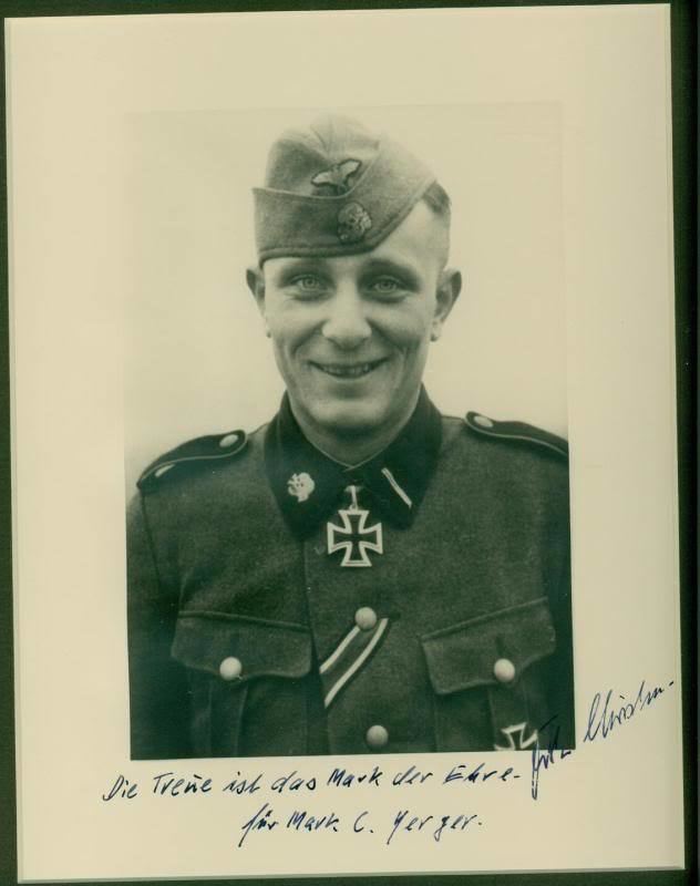 Fritz Christen WaffenSS AntiTank ace SS Sturmmann Fritz Christen