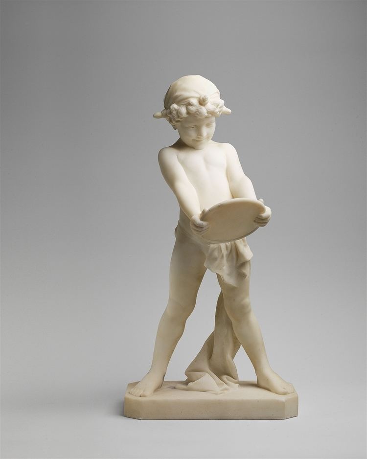 Fritz Heinemann (philosopher) A small white Carrara marble figure of Narcissus by Fritz Heinemann