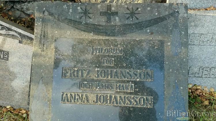 Fritz Johansson Grave Site of Fritz Johansson BillionGraves