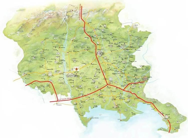 Friuli Map of Friuli Venezia Giulia 2 Mapsofnet
