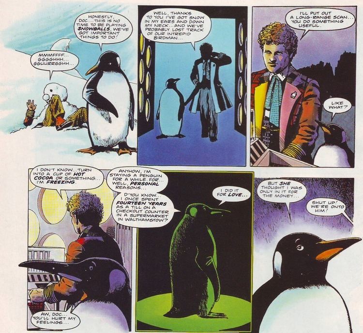 Frobisher (Doctor Who) The 6th Doctor comic book with his companion Frobisher Frobisher is