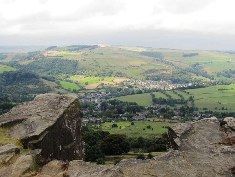 Froggatt Edge Curbar Edge Froggatt Edge and White Edge from Curbar Gap round