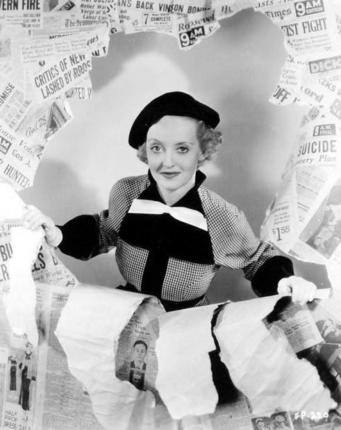 Front Page Woman Bette Davis Girl Reporter FRONT PAGE WOMAN 1935 from Warner