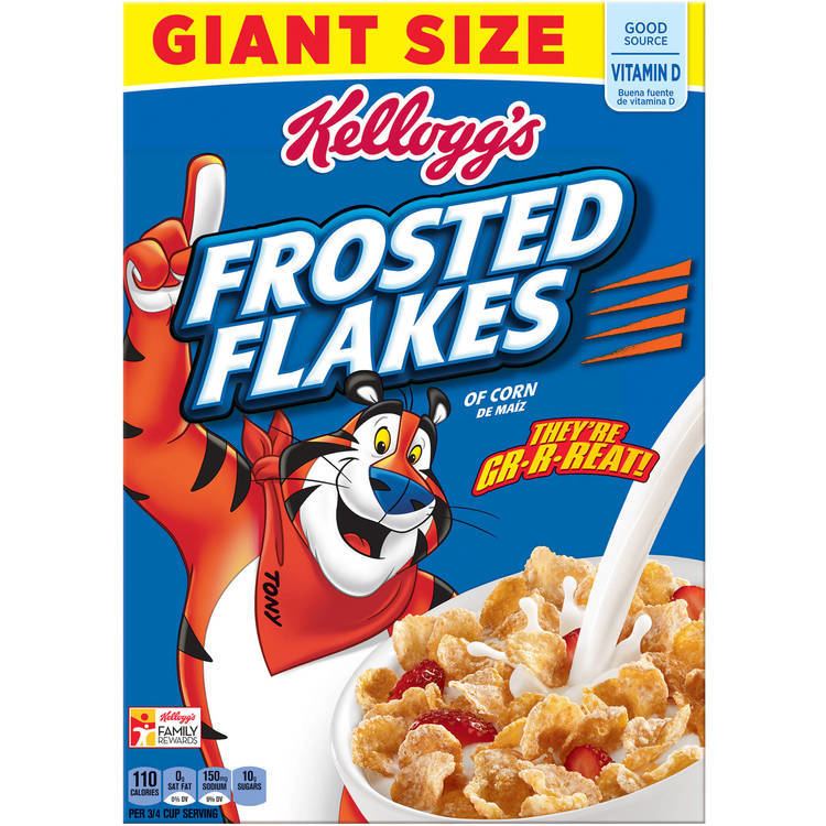 Frosted Flakes Kellogg39s Frosted Flakes Cereal Giant Size 33 ounce Walmartcom