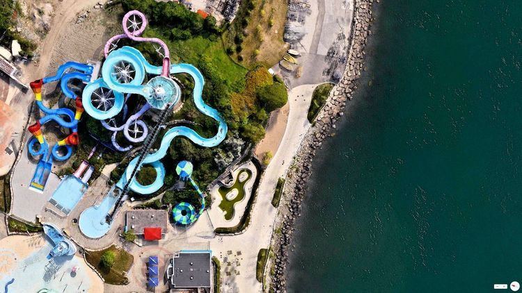 Froster Soak City is a water park located on the artificial island of Ontario Place in Toronto, Canada. Unfortunately⦠| Ontario place, Aerial photograph, Soak city
