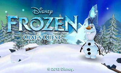 Frozen: Olaf's Quest Games Fiends Disney Frozen Olaf39s Quest 3Ds Review