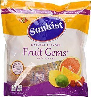 Fruit Gems Amazoncom Sunkist Fruit Gems Soft Candy Fruit Gems 2 Pound